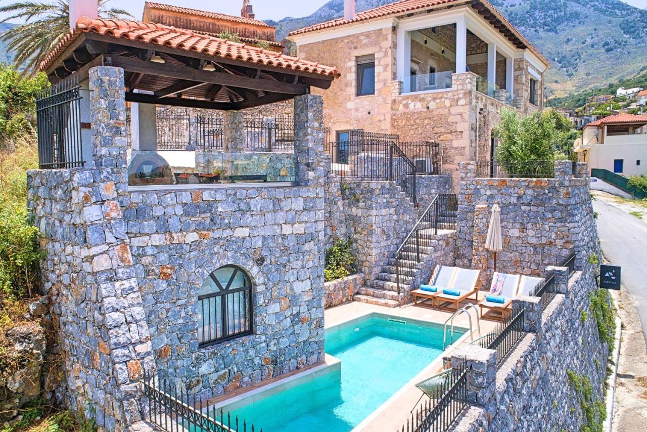 Acrothea Villa Heated Pool Hriszí Aktí Haniá Kültér fotó