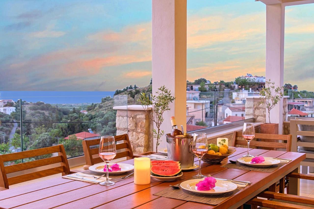 Acrothea Villa Heated Pool Hriszí Aktí Haniá Kültér fotó