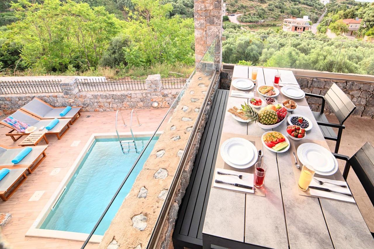 Acrothea Villa Heated Pool Hriszí Aktí Haniá Kültér fotó