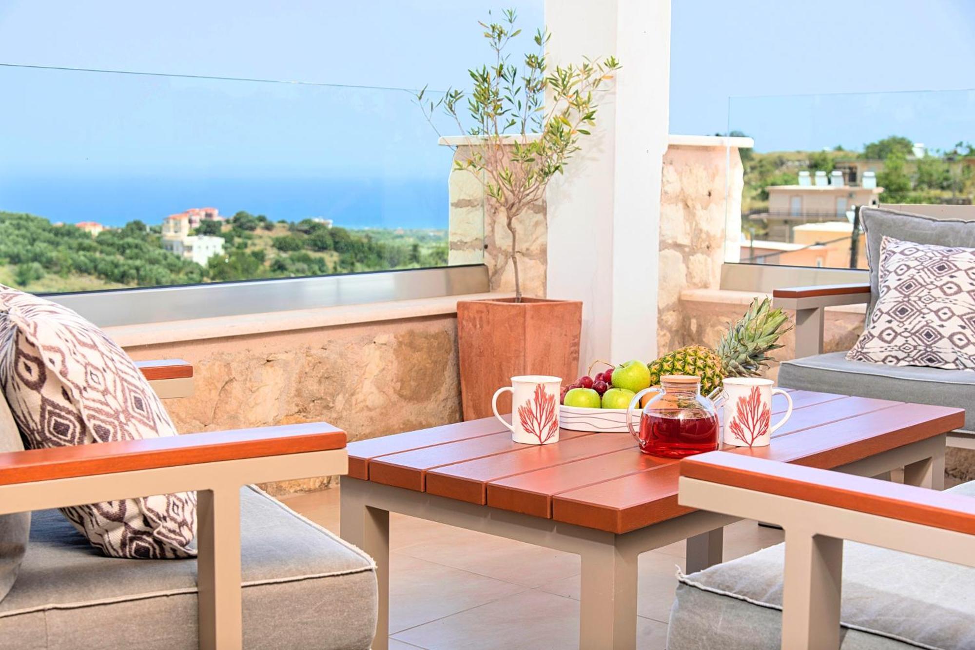 Acrothea Villa Heated Pool Hriszí Aktí Haniá Kültér fotó
